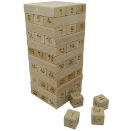 GYANOTOY Wooden Mini Stacker Game 36 Blocks & Dice Combo-picture-28