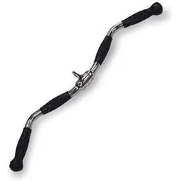 Gym High Pulley Handle Bar with Anti-Slip Grip + Free Triceps Rope – Heavy-Duty Cable Attachment for Home Gym, Strength Training, and Upper Body Workouts image 1