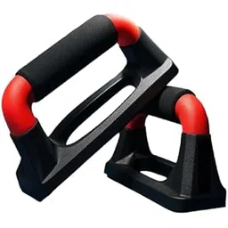 GYM INSANE Hard PVC Push Up Stand with Anti-Slip Grip | Fitness Equipment | Lightweight & Portable Push Up Bars | Ideal for Upper Body, Chest, Triceps, Back Muscles & Core Home Gym Workout (Red)-picture-29