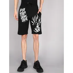 GYRFALCON Men Printed Regular Fit Cotton Shorts-picture-16