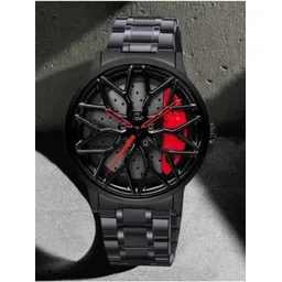 Car wheel watch | Spinning watch | Rotating watch | Gyro watch Analog Watch - For Men Rotating-image-32