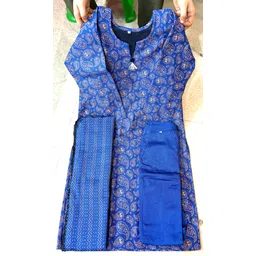 h a enterprise Women Wool Kurta Pant Dupatta Set-picture-11