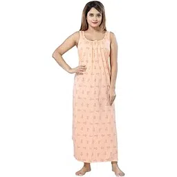 h & c Women Hosiery Cotton Fabric Long Solid Full Length Gown Slip/Nighty | Night Wear Maxi for Women-picture-20