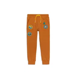 H by Hamleys Boys Light Brown Solid Joggers-picture-17