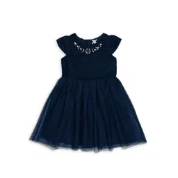 H by Hamleys Girls Navy Embellished Dress-picture-37