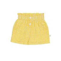 H by Hamleys Infants Girls Yellow Checks Shorts-picture-34