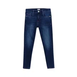 H by Hamleys Kids Dark Blue Solid Jeans-picture-40