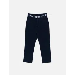 H by Hamleys Kids Navy Cotton Solid Trouser-picture-14