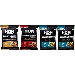 H O M House Of Makhana 56g Cream and Onion, Tangy and Pudina Gourmet Makhana Roasted in Olive Oil, Flavored Makhana Pack of 4 (14g X 4)-image-5