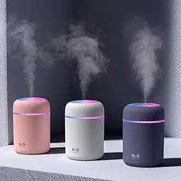 h2o USB Portable Mini Humidifier & Air Purifier | Ultrasonic Cool Mist Humidifier with Colour Changing Light for Room, Car & Office | Portable Room Air Purifier (Multicolor)-image-41