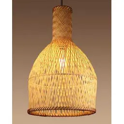 habere india Bamboo Pendant Hanging Lampshade with Bulb-picture-32