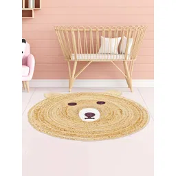 HABERE INDIA Beige Solid Handmade Other Carpet-picture-12