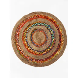 HABERE INDIA Hand Woven Round Jute Carpet-picture-12