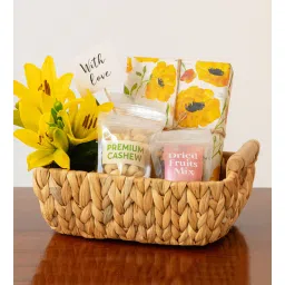 habereindia (1Pc) Beige Water Hyacinth Handmade Storage Basket & Wardrobe Organiser-picture-31