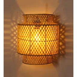 habereindia Classic Bamboo Wall Light (Beige)-picture-50