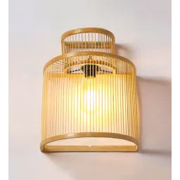 habereindia Classic Bamboo Wall Light (Beige)-picture-42