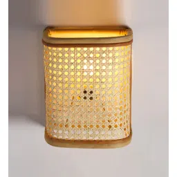 habereindia Classic Cane Webbing Sheet Wall Light (Beige)-picture-35