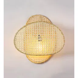 habereindia Classic Cane Webbing Sheet Wall Light (Cream)-picture-41