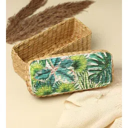 habereindia Green Seagrass Solid 10.24 x 4.72 Inches Storage Basket by Habere India-picture-29