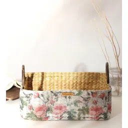 habereindia Multicolor Natural Fibre Medium Gifting Storage Basket-picture-21