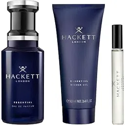 Hackett Essential Gift Set for Men (Eau de Parfum 100ml + Shower Gel 100ml + Pen Spray 10ml)-picture-42