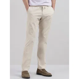 HACKETT LONDON Men Regular Fit Low-Rise Cotton Trousers-picture-19