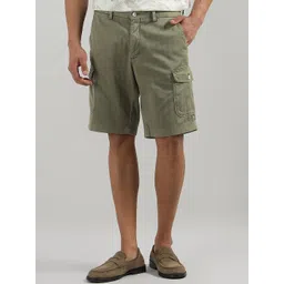 HACKETT LONDON Men Regular Fit Mid-Rise Cotton Cargo Shorts-picture-31