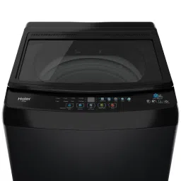 Haier 10.5 kg 5 Star Fully Automatic Top Load Washing Machine (HWM105-316BK, Pillow Drum, Black) image 2