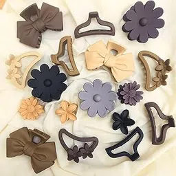 Hair Claw Clips Combo for Women & Girls, Matte Finish, Strong Grip, Large Medium Small Sizes, Non-Slip Durable, for Thick & Thin Hair (5)-picture-11