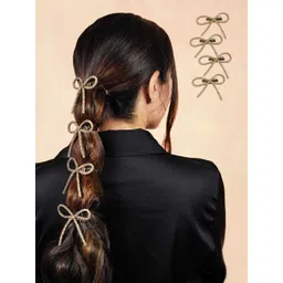 HAIR DRAMA CO. Women Set of 4 Embellished Alligator Hair Clip-picture-35