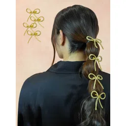 HAIR DRAMA CO. Women Set of 4 Embellished Alligator Hair Clip-picture-33