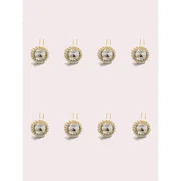 Hair Flare Set Of 8 Embellished U Pins-picture-35