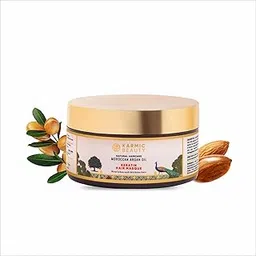 Hair Masque | 100% Organic Moroccan Argan Oil & Keratin | Cold Pressed Oils for Deep Nourishment | For Dry, Damaged & Color Treated Hair | Sulfates, Parabens & Cruelty Free | 200 g-picture-25