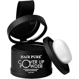 Hair Pure Cover-Up Hair Powder - Black | Instantly Covers Grey Roots & Bald Spots | Matte Finish | Fine, Highly Pigmented Powder | Fuller, Denser Look | Long-Lasting | 4g-picture-28
