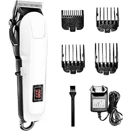 Hair Trimmer for Men Hair Cutting – Rechargeable Beard Trimmer for Man – Waterproof Shaver with USB Charging & 4 Combs for Hairs, Beard And Moustaches - Cordless Hair Trimmer-picture-24