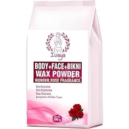 Hair Wax Powder for with Ubtan & Rose - Full Body Painless Herbal Hair Remover Waxing Cream Powder 5 Minutes Painless Herbal Wax Powder for women & Men | Easy to Use at Home, No Chemicals - No Irritation, No Skin Rashes (200g) (Rose, Pack of 1) (200g, Rose)-picture-23