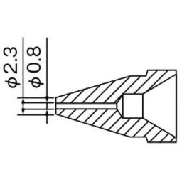 Hakko Soldering Iron Nozzle Standard Type 0.8×2.3 Φmm Diameter, N61-07-picture-27