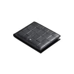 Halden Black Woven Small Leather Bi-Fold Wallet for Men-picture-48