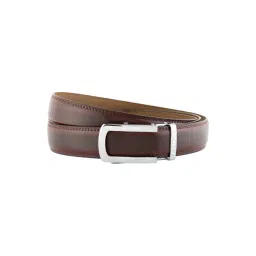 Halden Brown Burley Formal Belt With Classic Silver Glossy Buckle-picture-18