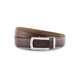 Halden Brown Burley Formal Belt With Classic Silver Matt Buckle-picture-33