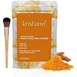 Haldi Facial Wax Powder, 5 min Painless Natural Face Hair Removal Waxing Powder, Easy to use at home, No chemicals - No Irritation, No Skin rashes (100g) (HALDI FACIAL 100 GM)-picture-22