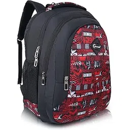 half moon Aztec 35L College Bags Class 5-12 | College Bag For Men/College Bag For Women | 15.6 Inch Laptop Bag For Men/Laptop Bag For Women | Spacious & Multiple Pockets (Red)-picture-45