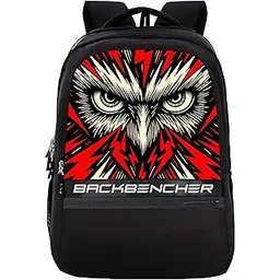 half moon Owl Backbencher Unisex School Bag/ 15.6 inch Laptop Backpack/College Bagpack/Office Back Packed for Men Women | School Bags for Boys Girls with Small Pockets & Laptop Compartment-picture-36