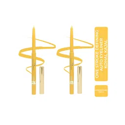 Half N Half Set of 2 Eyeliner Kohl Kajals - Champagne Gold 05-image-47
