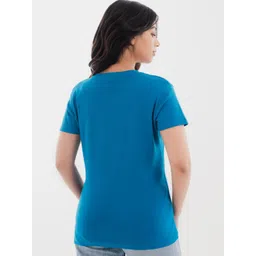 Halff Grey Round Neck Pure Cotton T-shirt image 4