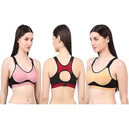 halfspin Seamless Non-Padded Slip On Bra High Impact Workout Bra-picture-31