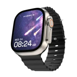 Hammer Ultra Classic 2.01 inch Large Display BT Calling Smartwatch with 2 Strap (Black & Orange)-picture-14