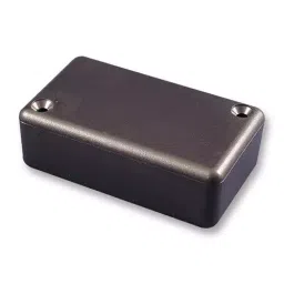 HAMMOND Plastic Enclosures ENCLOSURE, ABS, BLACK, 50X35X15MM, 1551FBK image 1