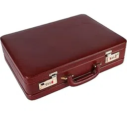 hammonds flycatcher Expandable Briefcase for Men - Genuine Leather Attachi Suitcase with Combination Lock - Office and Business Hand Bag - Executive Laptop Briefcase - Brown, 43 x 10.5 x 32cm-picture-30