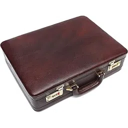 hammonds flycatcher Expandable Briefcase for Men - Genuine Leather Attachi Suitcase with Combination Lock - Office and Business Hand Bag - Executive Laptop Briefcase - Classic Brown, 43 x 10.5 x 32cm-picture-18